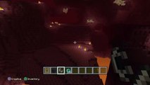 MINECRAFT PS4 EDITION: HOW TO GO ABOVE BEDROCK IN THE NETHER
