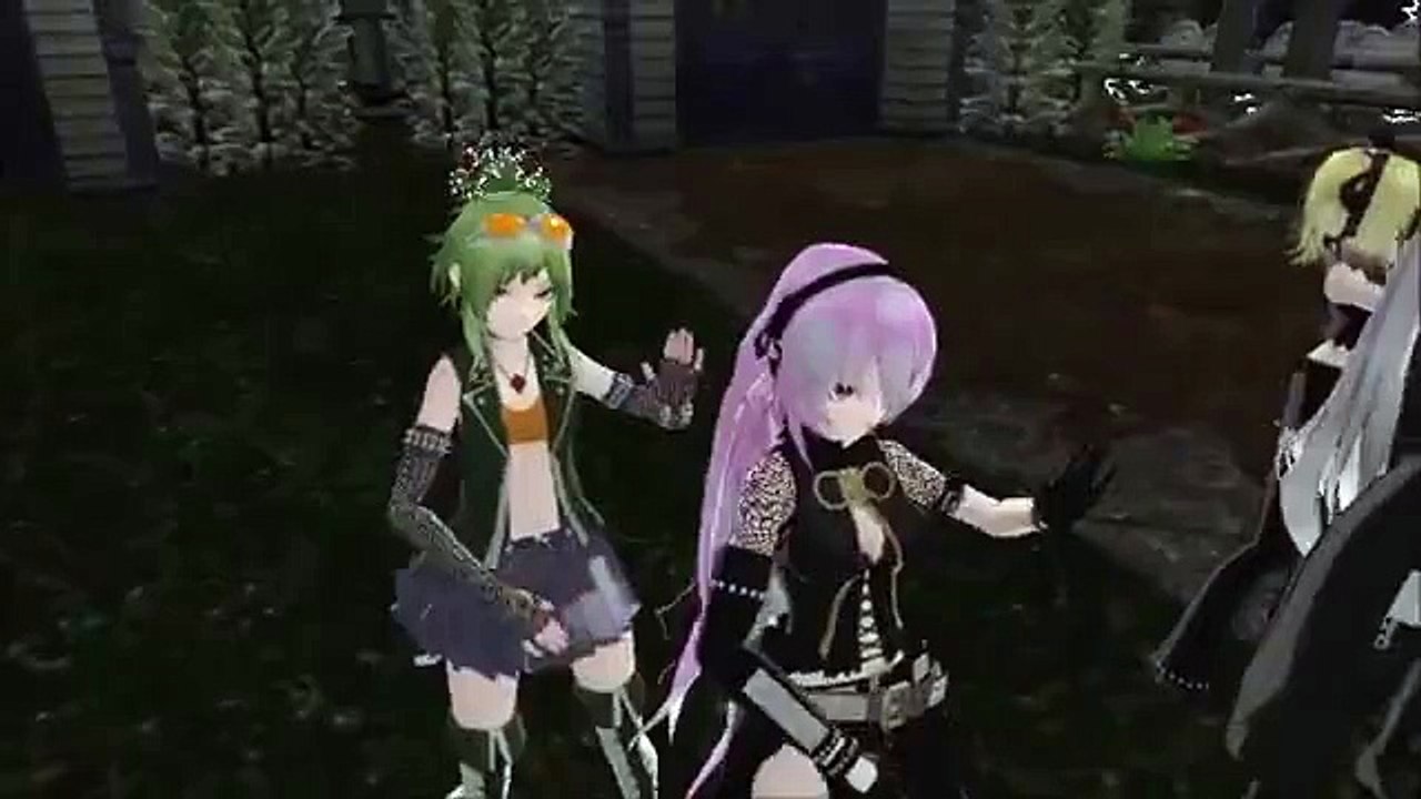 Trick and Treat - Luka, Miku, Rin, Gumi (MMD)