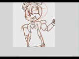 {speed art} draw my oc penny (fnaf oc) (warning blood)