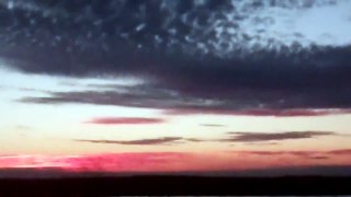Scary Blood Red Clouds in Chemtrail Sky!!  1-15-12  Revelations Sunset?