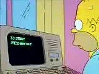 Dummer Homer am PC|Simpson verarsche