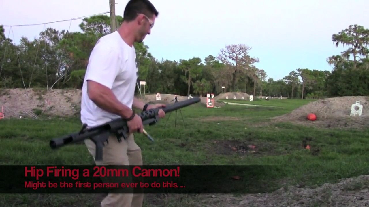 Hip Firing a 20mm Cannon