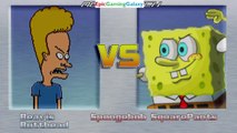 Beavis and Butt-head VS SpongeBob SquarePants In A MUGEN Match / Battle / Fight