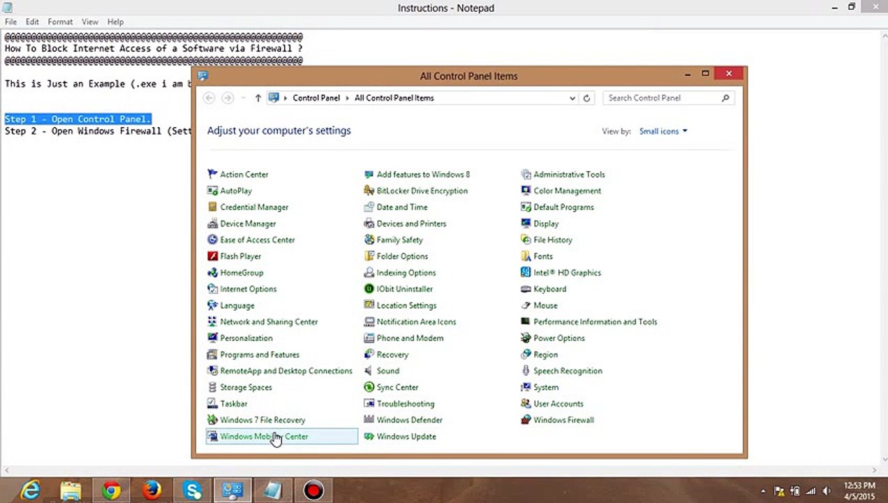 How To Block Internet Access of a Program Using Windows Firewall
