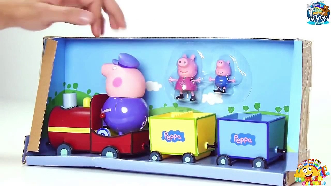 Video For Kids Entertainment Toys Train Peppa Pig Свинка Пеппа Паровозик Дедушки Игрушки на Русском