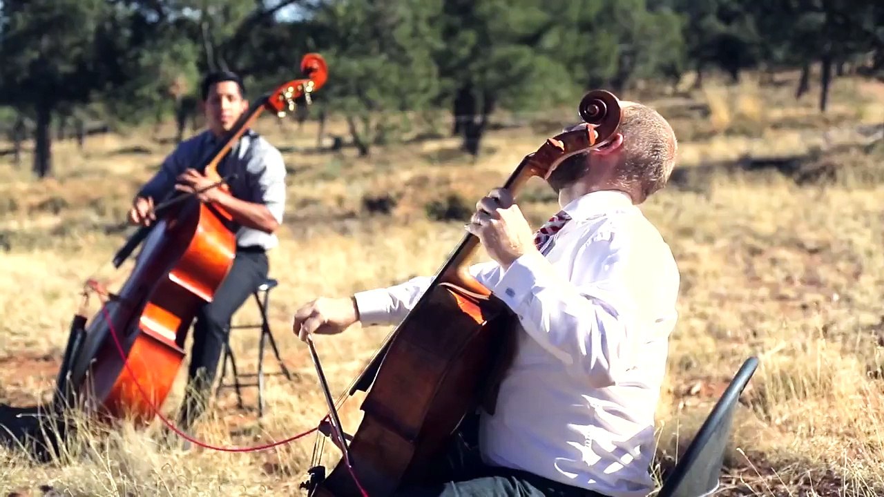 Somewhere Only We Know - Keane (cello/bass cover) - Simply Three