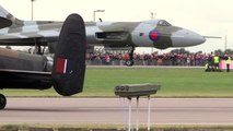 Avro Vulcan and two Lancasters in formation