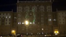 Russians Shine Laser Show of Obama â€˜Fellatingâ€™ Banana on US Embassy in Moscow