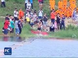 Record du monde : un moine shaolin court 125 mètres sur l'eau