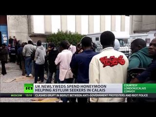 Charity honeymoon: Newlyweds saving refugees from hunger