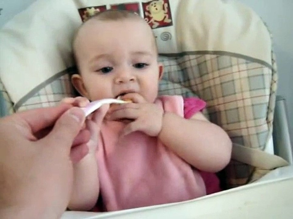 Happy funny baby laugh