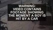 On Camera Boy Survives Being Slammed By SUV