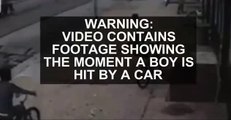 On Camera Boy Survives Being Slammed By SUV