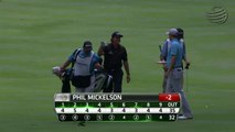 Phil Mickelson hits a sensational hole out for birdie