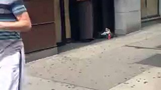 Just some homeless dude jacking it in NYC