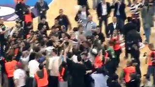 Partizan - Maccabi 76 67 - Street celebration