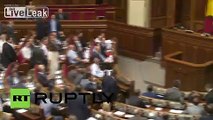 Ukraine: This is what a fistfight in Ukraine's parliament looks like