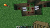 How to make a 2x2 piston door with lock in minecraft