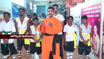 Nellore Girls Self-Defense Training Indian Martial arts Techniques AP Shaolin Kung-fu Warrior Monk