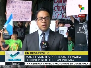 Algunos guatemaltecos rechazan elección por ser ilegítima