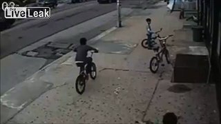 Young Boy Slammed by SUV Through Shop Window