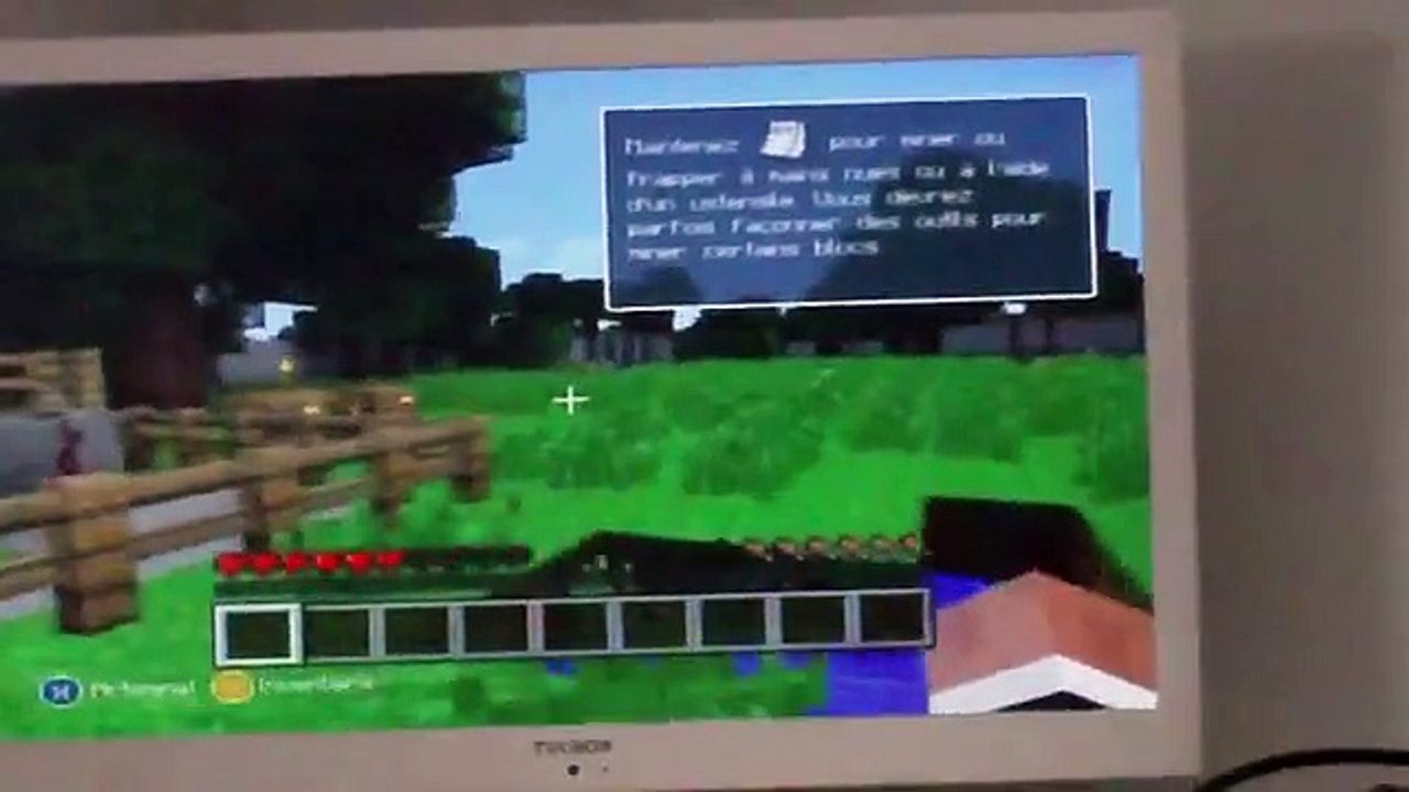 Minecraft Xbox 360 comment sortir du didacticiel