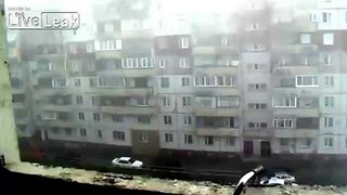 Roof Blown Of By Strong Winds, Russia