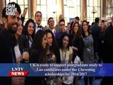 Lao NEWS on LNTV: UK support postgraduate study under the Chevening scholarships for 21/8/2017