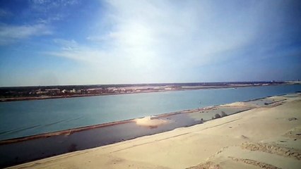 قطاع عرضى فى حفر قناة السويس الجديدة يناير2015