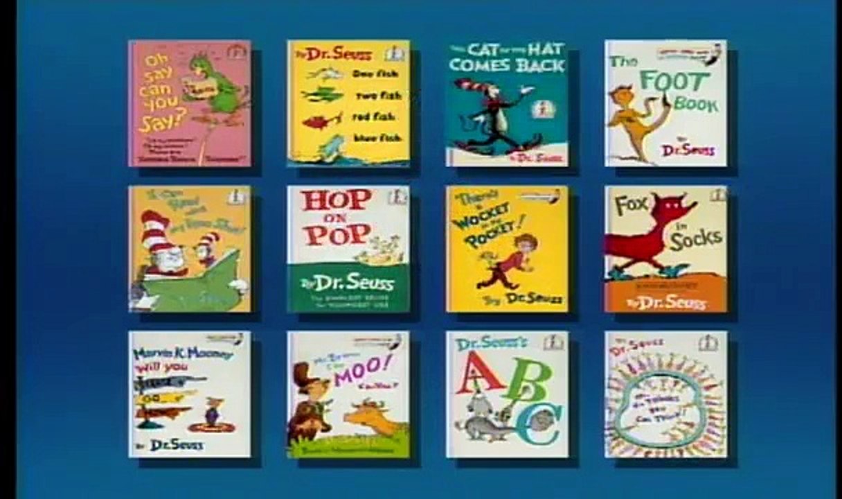 DR SEUSS BEGINER BOOK VIDEO 1 fish 2 fish red fish blue fish