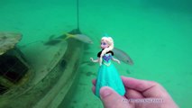 FROZEN Disney Princess Queen Elsa and Jack Frost Explore a Sunken Pirate Ship a Frozen Parody