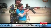 Gharida Farooqi  _ Brave Gharida Farooqi a day with Pak Military