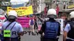 Switzerland: Police fire rubber bullets at pro-refugee protesters