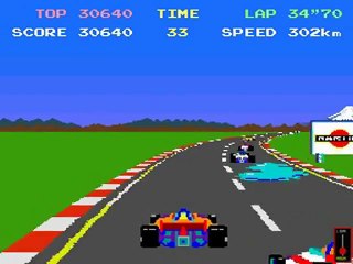 Pole Position (Namco,1982) : démo du jeu