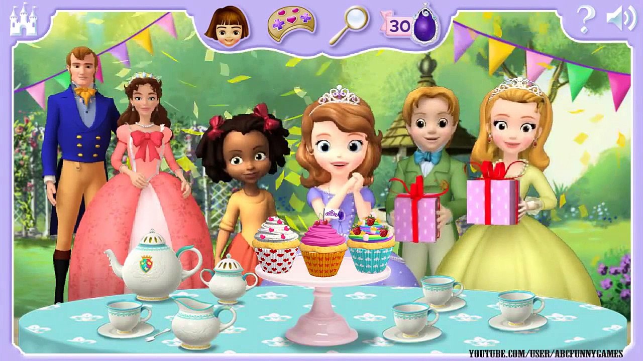 Sofia The First Cupcake Party Children Game in English