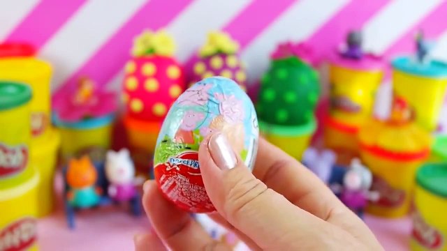 Huevos sorpresa JUEGO GRANDE DOH Peppa Pig Kinder Huevos Minnie Mouse Barbie Girl