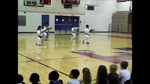 Bo kata and self defense - NJBBA Voorhees karate - kids demo @ Eastern High School.