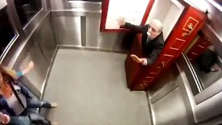Extremely Scary Corpse Elevator Prank in Brazil
