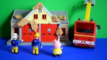New Peppa pig Full episode Play-doh Fireman sam The Big Clean Fire engine Fireman sam toys
