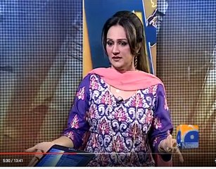 Geo Reports-Bushra Ansari as Saima Chaudhry -16 Mar 2012