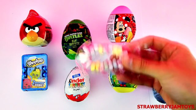 AmazingToys TMNT 2015 Barbie Shopkins Spiderman Kinder Surprise Peppa Pig Surprise Eggs