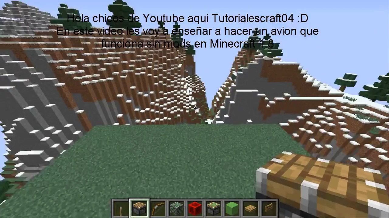 Como hacer un avion que vuela! | SIN MODS | minecraft 1.8