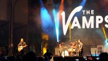 The Vamps (pt1) Oh Cecilia (Breaking My Heart) @ Blackpool Illuminations ifest 4th Sept 2015