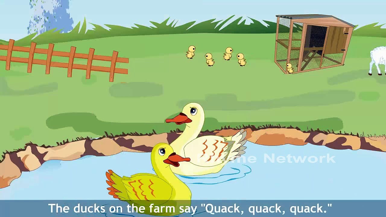 The Animals On The Farm Nursery Kids Rhymes | HD Rhymes With Lyrics | Kids Favorite Songs
