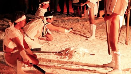 Traditional  Japanese strange festivals // 奇祭 大網火祭り
