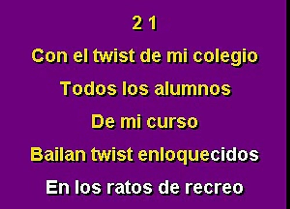 Karaokanta - Parchis - El twist de mi colegio