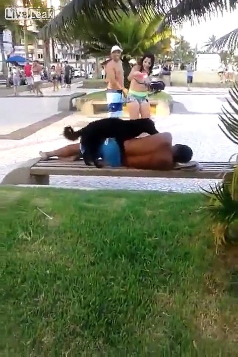 Dog humps drunk man
