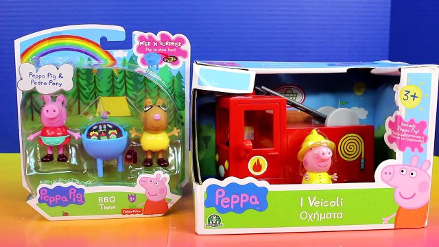 Peppa Pig Fire truck and Peppa pig picnic BBQ toy set 2 1
