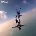 some sky diving guys with skills