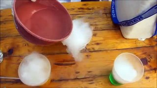 Experimentos con hielo seco